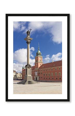 Sights of Poland. Warsaw Castle Square.