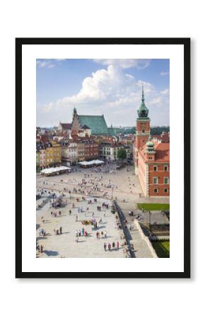 Panoramic view of Old Town in Warsaw