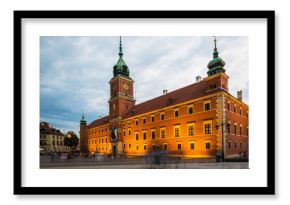 Royal Castle in Warsaw at night