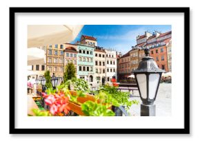 Calm old town square in Warsaw