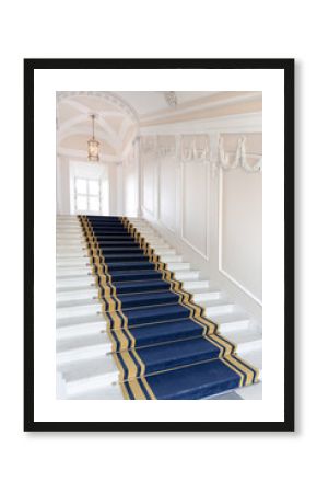 Stairwell in the Polish palace. Royal castle in Warsaw