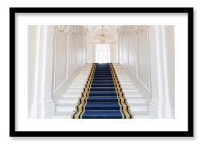 Stairwell in the Polish palace. Royal castle in Warsaw