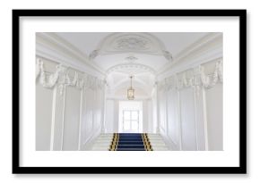 Stairwell in the Polish palace. Royal castle in Warsaw