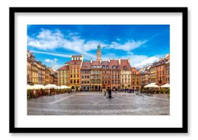 Fototapeta Rynek Starego Miasta w Warszawie panoramiczna