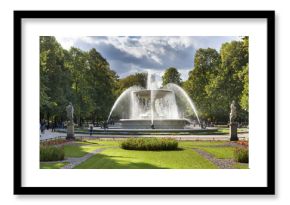 Fountain in the Saski City Garden, Warsaw, Poland