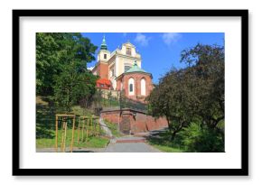 Warszawa, widok kościoła św. Anny od strony Mariensztatu