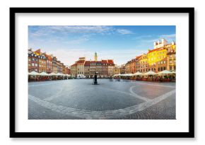 Warsaw, Old town square at summer, Poland, nobody