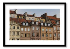 Casas en el centro histórico de Varsovia, Polonia