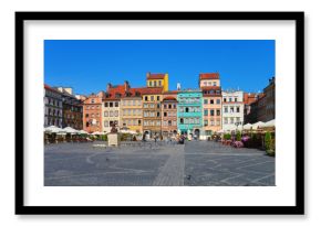 Market square in Warsaw, Poland