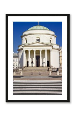 Classical church in Warsaw. Poland.