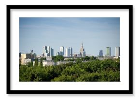 Warsaw city panorama