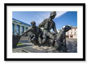 Warsaw Uprising Monument in Warsaw - closeup