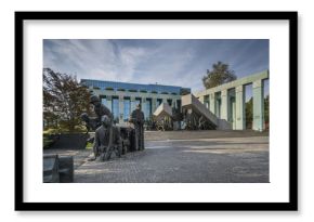 Warsaw Uprising Monument in Warsaw, Poland