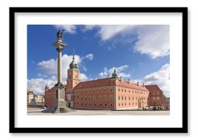 Sights of Poland. Warsaw Castle Square. King Sigismund monument