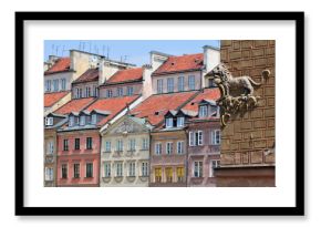 Residential houses architecture in Warsaw, Poland