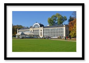 Old lazenki royal palace in golden - Warsaw Poland