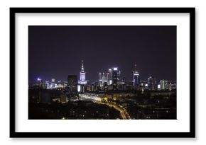 Warszawa nocą