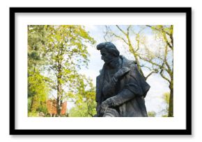 A statue in the park surrounding Fryderyk Chopin's Birthplace in Żelazowa Wola, Poland  