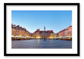 Warsaw, Old town square at summer, Poland, nobody