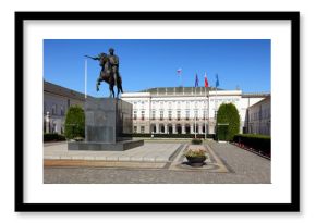 Warsaw, Poland - August 26, 2016: View of the facade of the Pres