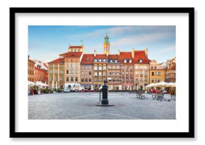Warsaw, Poland - 21 August, 2016:Rynek main square in Old Town i