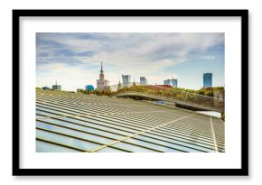Warsaw skyline. View from the roof