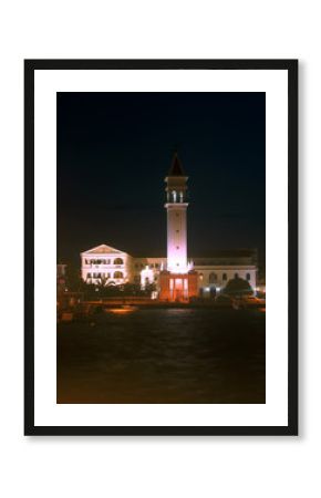 Miasto i port Zakynthos  nocą