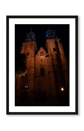 Gniezno nocą