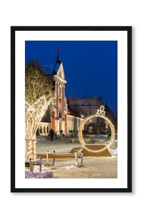 Świąteczny klimat w Lublinie. Dekoracje świąteczne w Polsce. Festiwal iluminacji świątecznych. Święta Bożego Narodzenia. Nowy rok w Lublinie. Choinka świąteczna