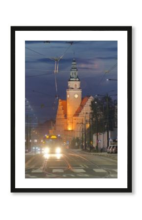 Olsztyn nocą