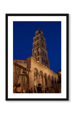 Pałac Dioklecjana nocą - Split, Chorwacja