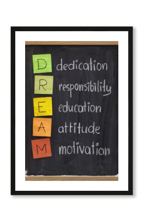 dedication responsibility education attitude motivation