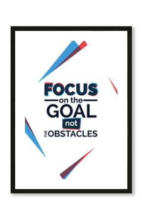 Focus on the good quote typography vector