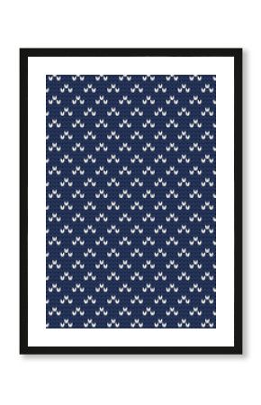 Knitted small decorative seamless pattern