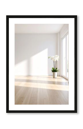 Orchidee im leeren Zimmer 