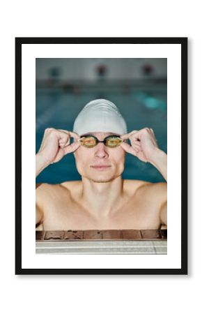 swimmer in goggles
