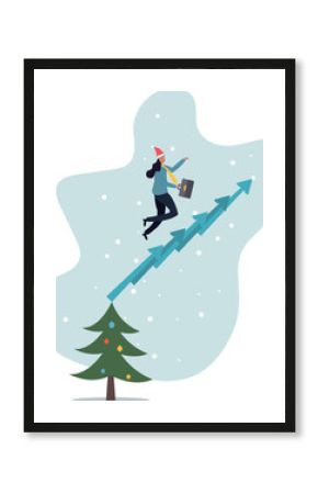 Career growth, growing business or leadership to overcome challenge, motivation to succeed, career development or ambition to success concept,about a man and his life.