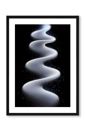 Abstract Snow Spiral Ascent.