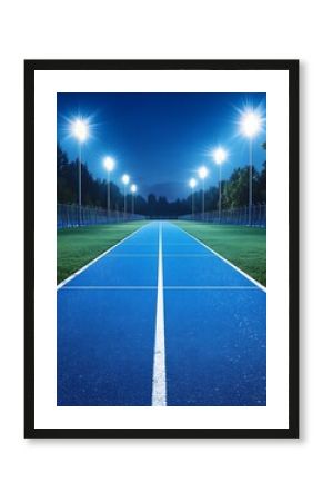 Night Track Running Lane. (1)