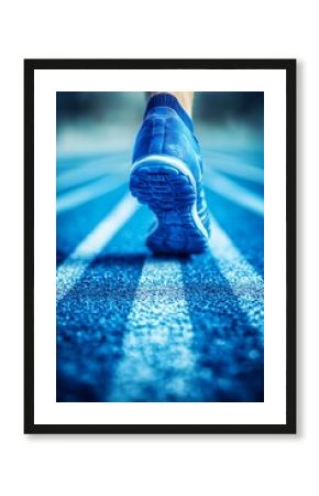 Running Shoe on Track.