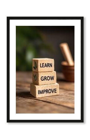 Learn, Grow, Improve: Building a Foundation for Personal Development with Motivational Blocks