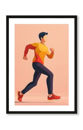 Running Man Illustration