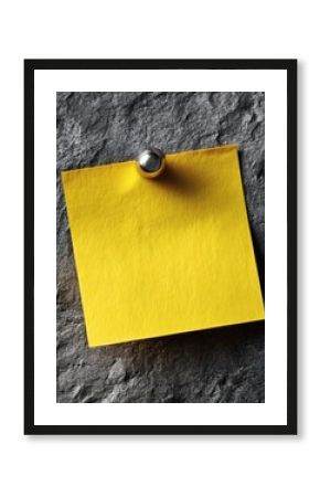 The Forgotten Note: A Lone Sticky Note Symbolizing ADHD Reminders and Forgetfulness 