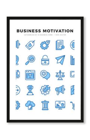 Business Motivation Icon Bundle 25 Icons for Websites and Apps