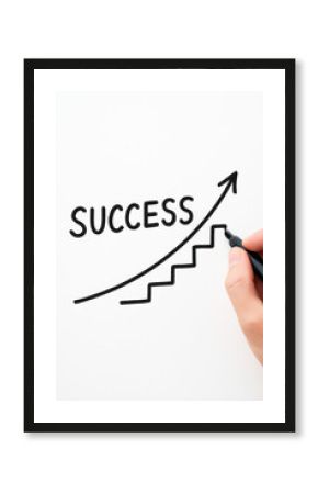 Success growth achievement and goal inspire progress development motivation and advance toward dreams
