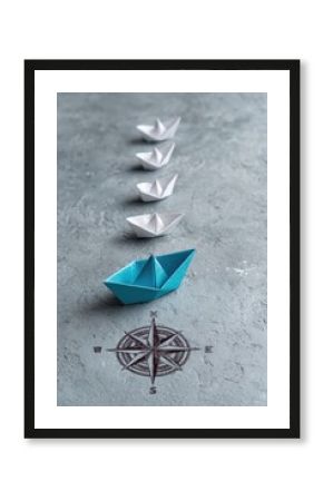 Paper boats, leadership, direction