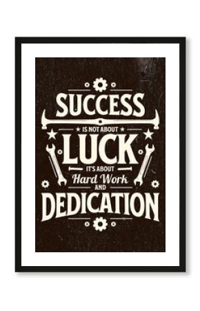 vintage style poster for motivation
