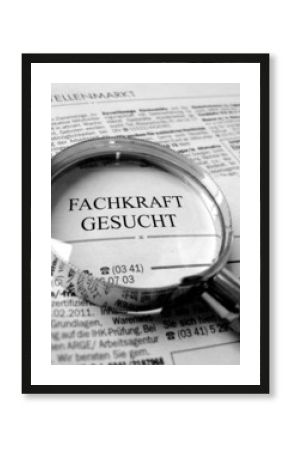 Zeitung Fachkraft gesucht