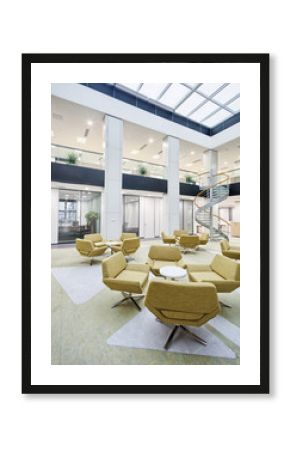 modern office lobby hall interior