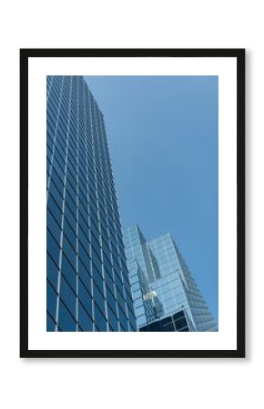 View of modern glass office buildings